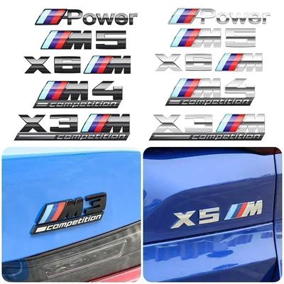 Autocolant Emblema Crom ABS Portbagaj Spate Mașină Styling Putere Competiție pentru BMW M M1 M2 M3 M4 M5 M6 M7 X7M X2M X3M X4M X5M X6M