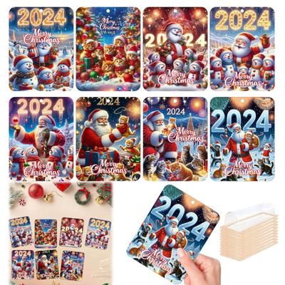 Christmas Wallet Ornament Set 8 Wallet Pendants Gift Card Wallet Holiday Gift Tags, Christmas Decorations And Card Combinations