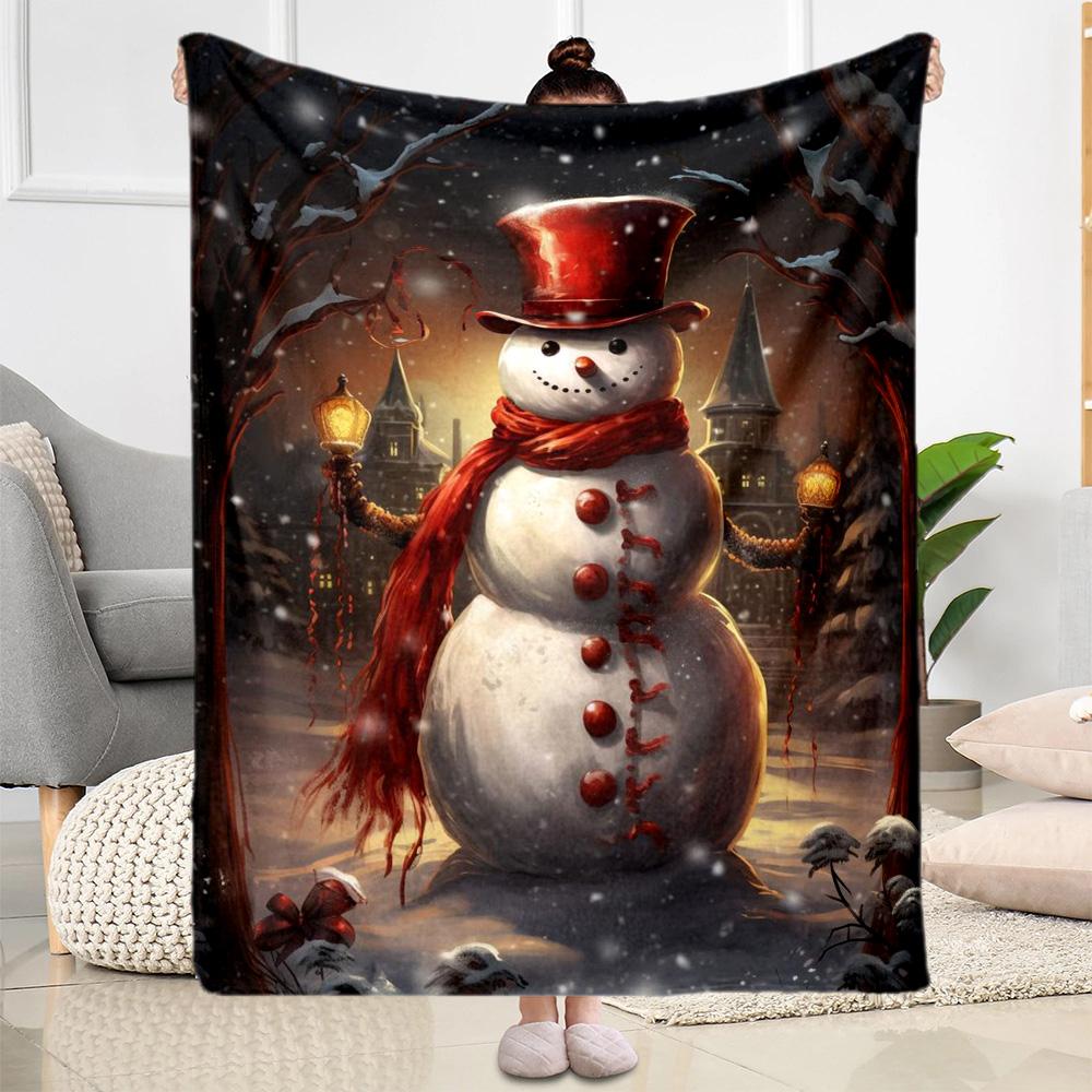 Christmas 378 Blanket Ultra-Soft Great for Picnics Chair Office Chair for All Seasons Stylish Decor Gift for Travel Home Birthdays