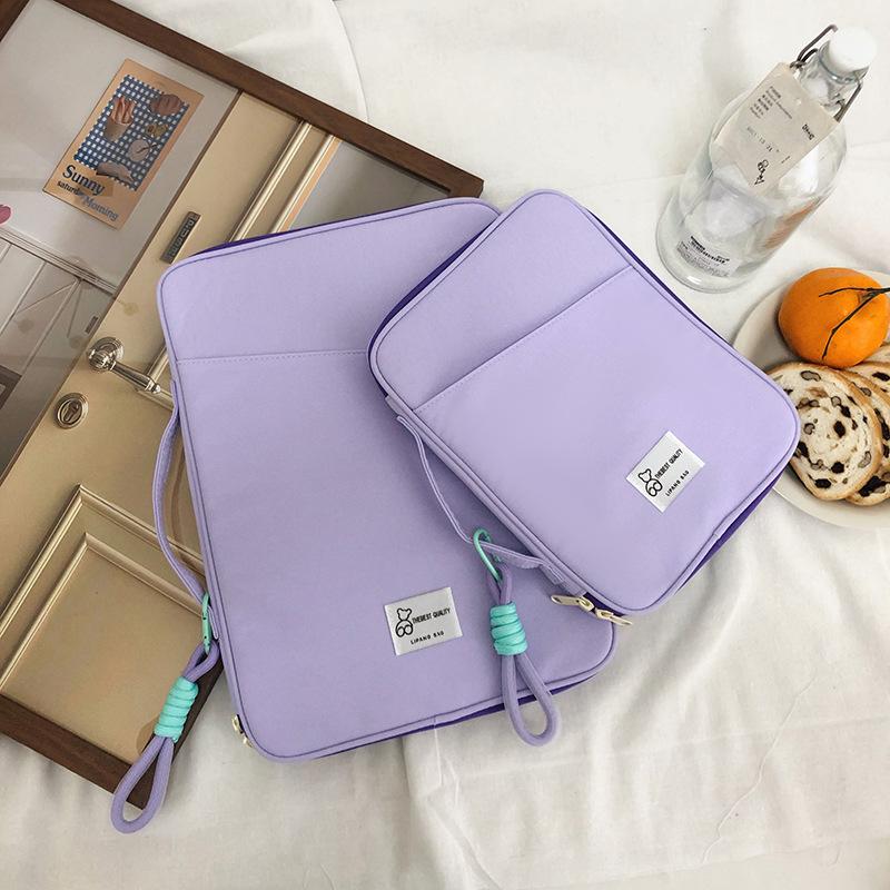 

TS JYL laptop bag,Korean Handheld Shockproof iPad Case 13 Inch MacBook Inner Sleeve INS 11 inches фиолетовый