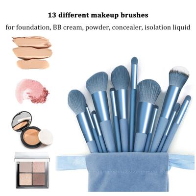 Štětce na make-up a houbičky na make-up 13 kusů Sada make-upu, Štětec na make-up Štětec na oční stíny Sada štětců na make-up