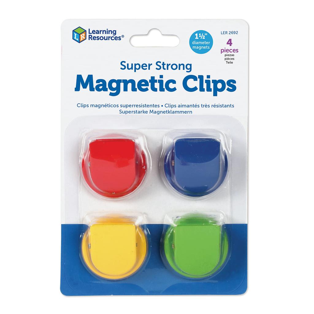 Learning Resources Super Strong Magnetic Clips LER 2692