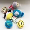 Interactive Plush Dog Toy Squeaky Stuffed Animal Dog Chew Toy Cotton Rope Tug of War Toy for Dogs Teeth Cleaning Puppy Teething