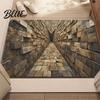 Moisture Absorbing Mat Velvet Water Hole Illusion with Realistic 3D Floor Non-Slip Crystal Absorbent Rug