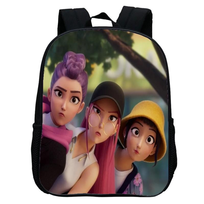 Printed Witch Hunters Huntrix Kpop Kindergarten Bag, Cartoon 12-inch Backpack Lightweight