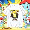 PokMon Anime Psyduck Printing Oversized Cotton TShirt Unisex And Unisex Comfortable Fashion Y2k Childrens Clothing Summer TShirt