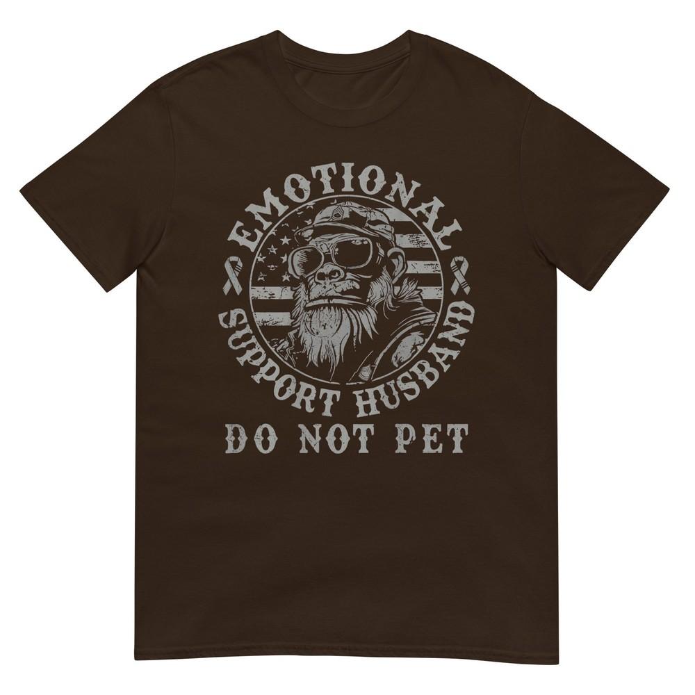 Emotionaler Unterstützungs-Ehemann Nicht streicheln Lustiger Affe Lustiges Meme T-Shirt