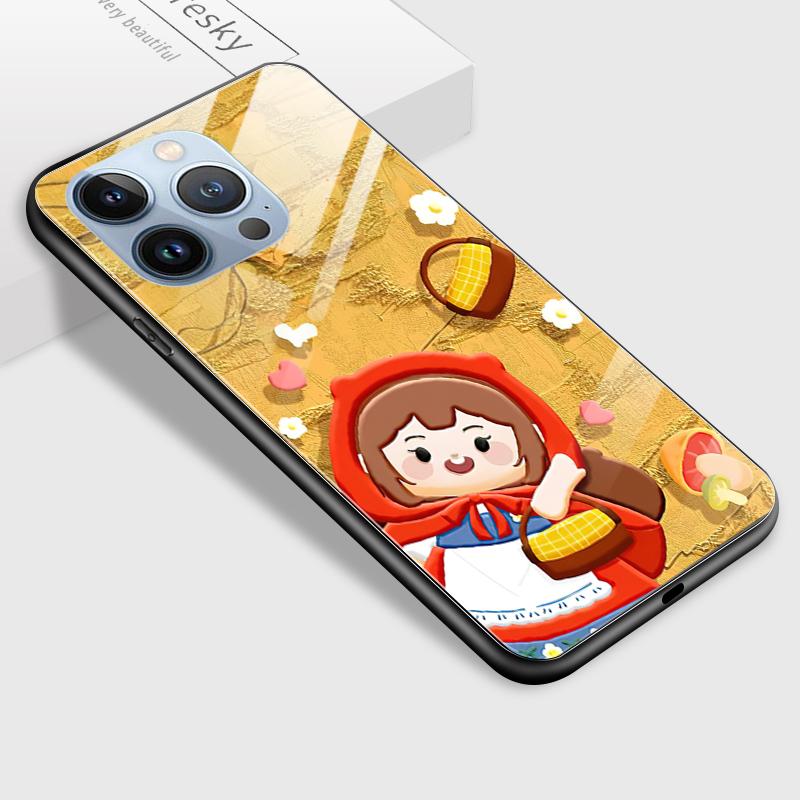 Tempered Glass Phone Case For Redmi 10 12 13 14C A5 Note9 Note10 Note12 Note14 Xiaomi 11Lite 14T 15 PocoC75 PocoX3 Soft Edge Shockproof Smooth Shell