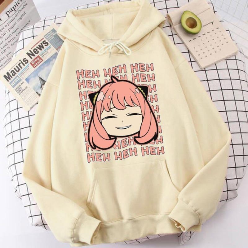 Nowy sweter z nadrukiem kreskówkowej dziewczyny anime dla kobiet, wersja koreańska, styl college'owy, bluza z kapturem