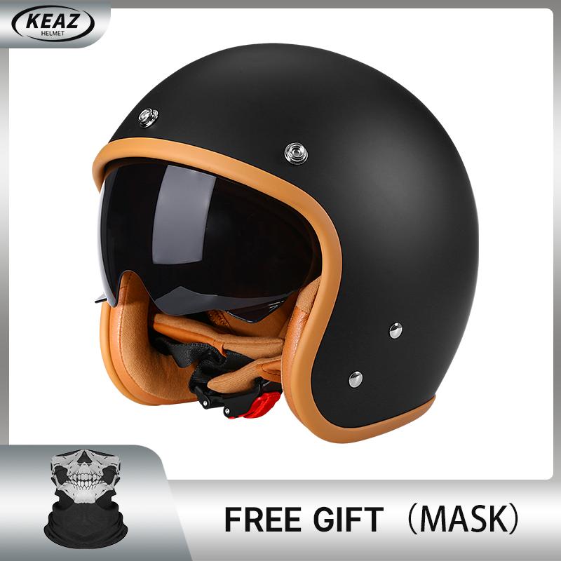 

Ярко-зеленый авокадо DOT 3/4 Открытый мотоциклетный ретро-шлем для мотоцикла Винтажный шлем для чоппера, мотоцикла, скутера Capacete De Moto XL