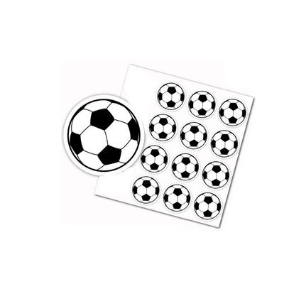 12 Football Stickers/Pack - 3CM World Cup Game Cheer & Decor Sealing Adhesive