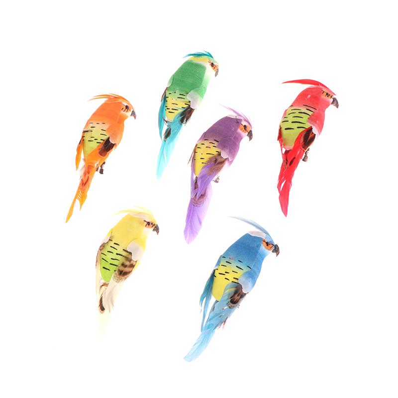 Creative Artificial Parrot Fake Foam Animal Simulation Feather Birds Models Diy For Wedding Party Home Garden Ornament Decor