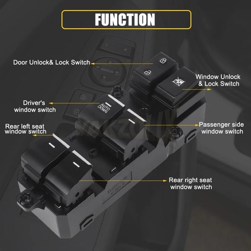 For Hyundai TUCSON 2016 2017 2018 Power Window Control Switch Glass Lifter Button Car Accessories 93570-D3050 93570-D3000