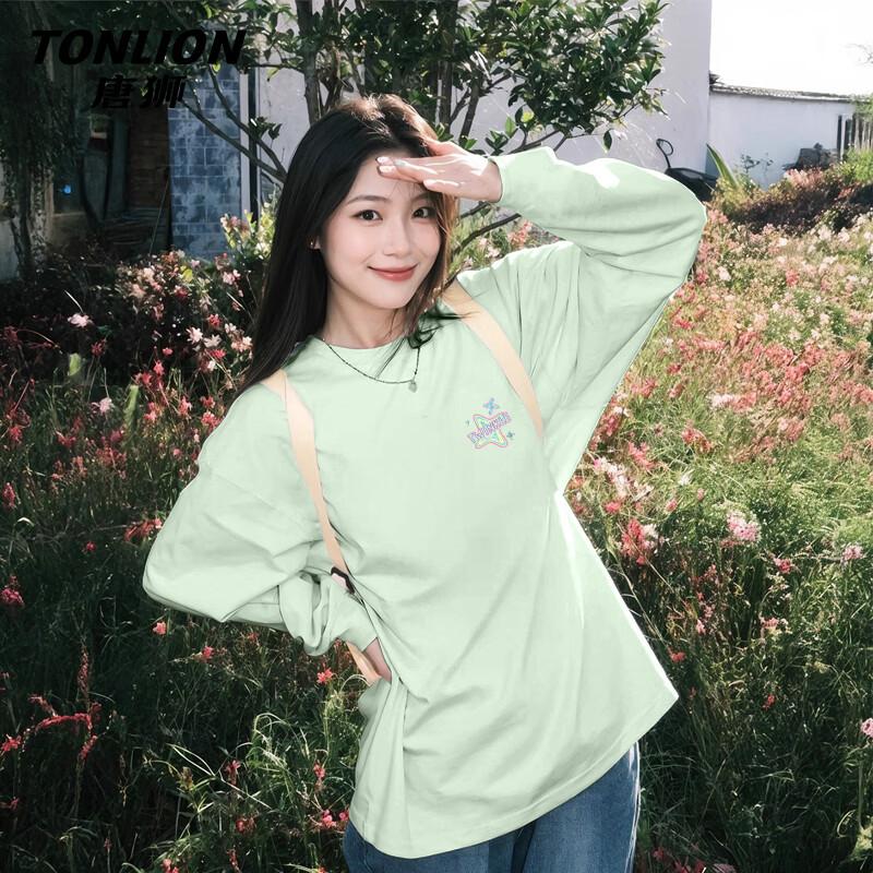 Женская футболка TonLion с космическим принтом и длинным рукавом S