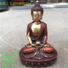 Tibetan Brass Buddhism Bodhisattva Sakyamuni Buddha Statue