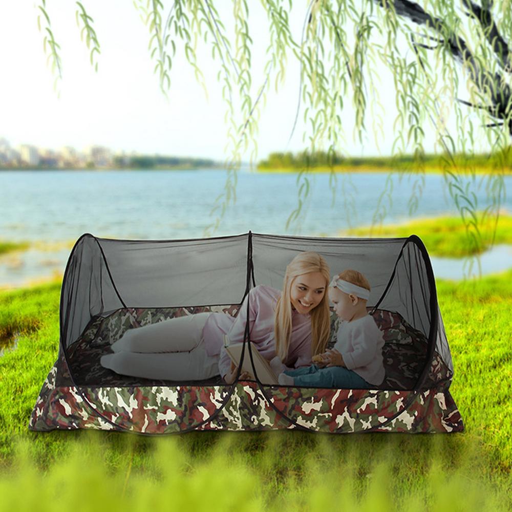 Outdoor Camping Net Tent Mesh Net Tents with Carry Bag Netting for Bed Patio Camping Travel Compact and Lightweight Tent Net