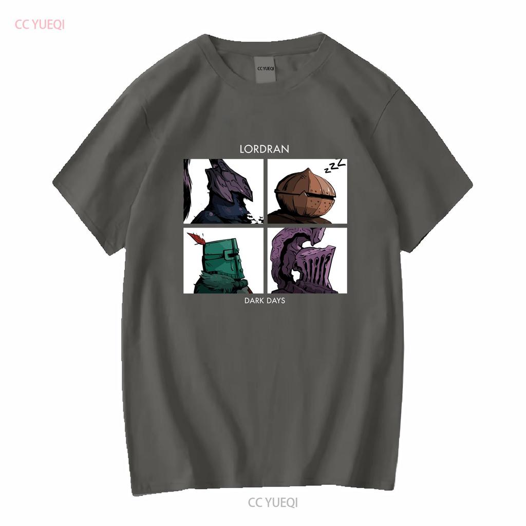 Lordran Dark Souls Days T Shirt Regular Fit Crew Neck Cotton S M 5XL Long or Short Sleeves Vintage Washed Homme