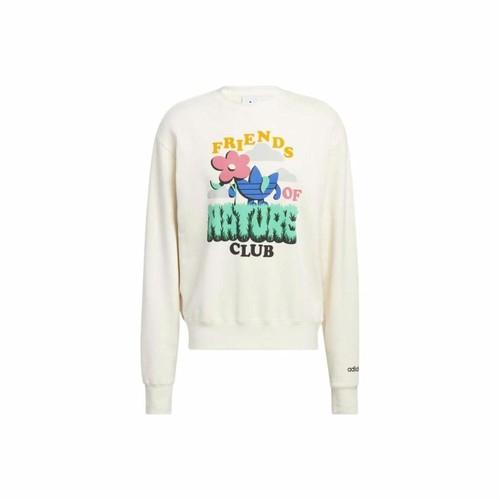 

adidas Printed Pattern Loose Casual Pullover Hoodie for Men, Nude Color L телесный