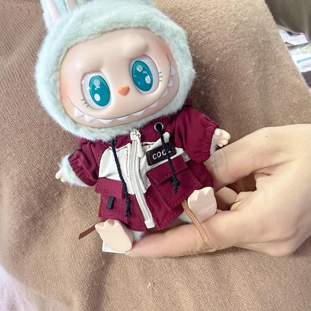 Mini Cappotto alla Moda e Cool Vestiti per Bambole Carini Squisiti Accessori Decorativi per Bambole Vestiti per Vestire la Bambola Labubu