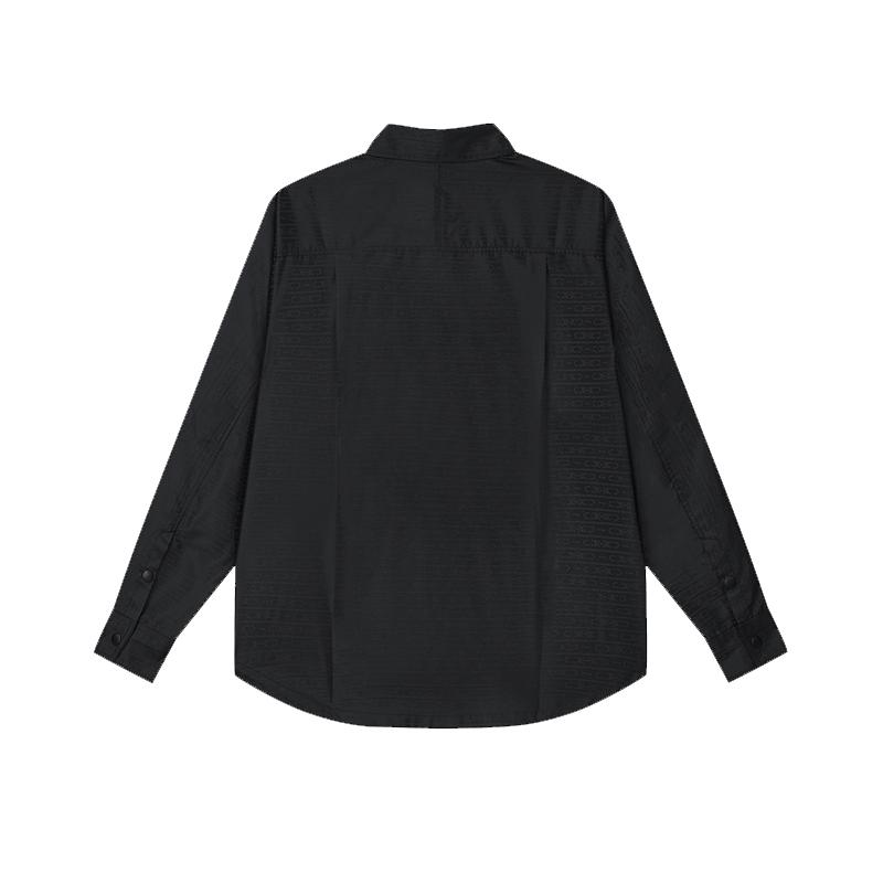 FILA Shirts Men's Black Pointed Collar Moderate Other F11M425401FBK
