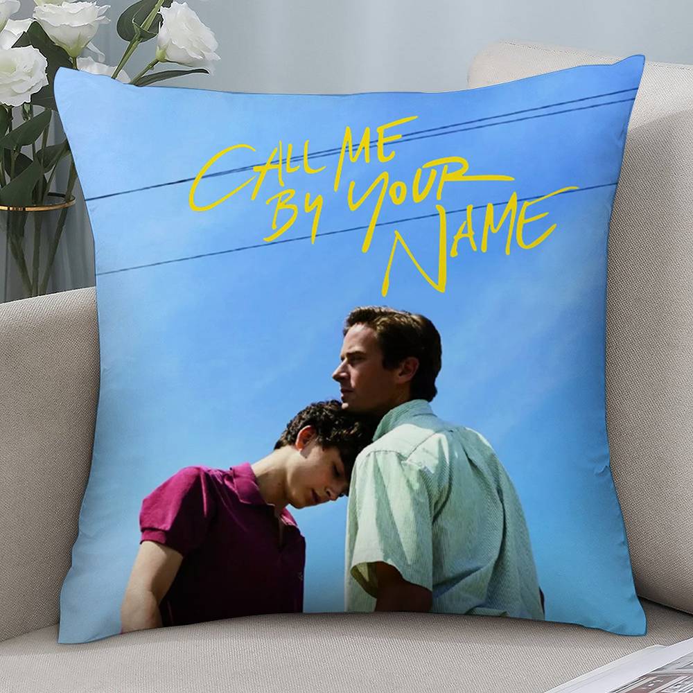 Gay Call Me Your Name Pillow Case Short Plush Double-sided Print Square Throw Pillow Covers Sofa Home Cushion Decor