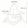 Luminous Dome Mosquito Net Kids Bed Mantle Foldable DIY Stars Sticking Baby Crib Netting Hanging Princess Mosquito Net Bedding