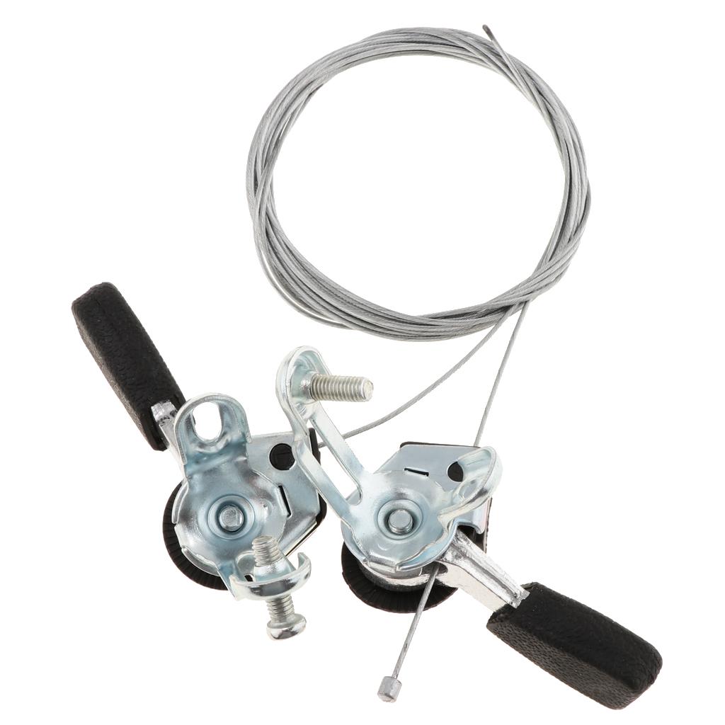 1 Paar 3x6/7 Versnellingen MTB Fiets Duim Versnellingspook Bovenmontage Shifters met Binnenkabel voor Stuur met 22,2 mm Diameter