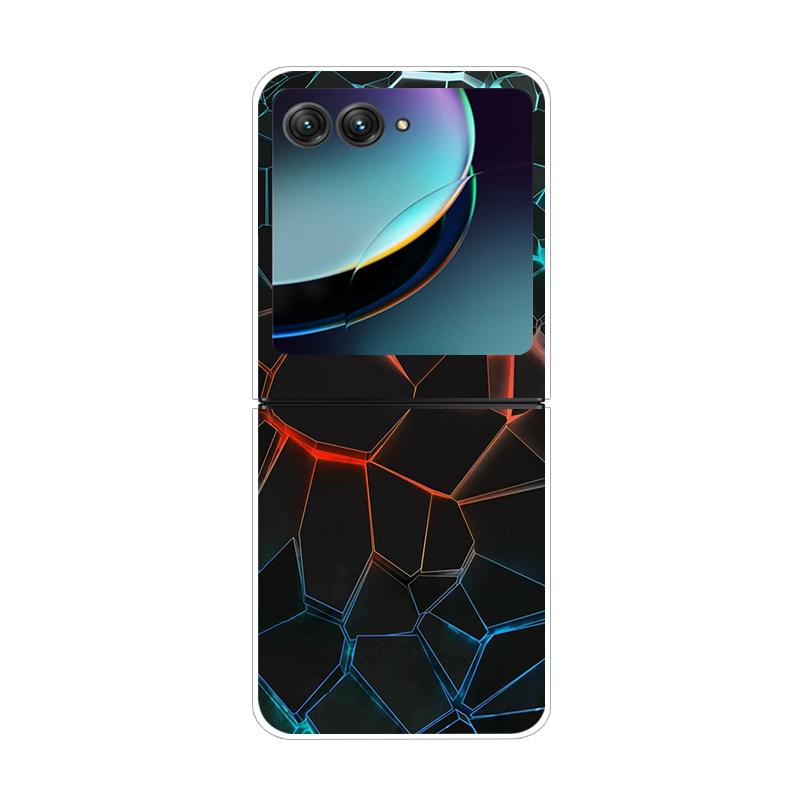 Dla Motorola Razr 40 50 Ultra 5G Przezroczyste Etui Razr40 Razr4 Twardy PC Przezroczysty Tylny Pokrowiec na Telefon Dla Motorola Razr+ Etui