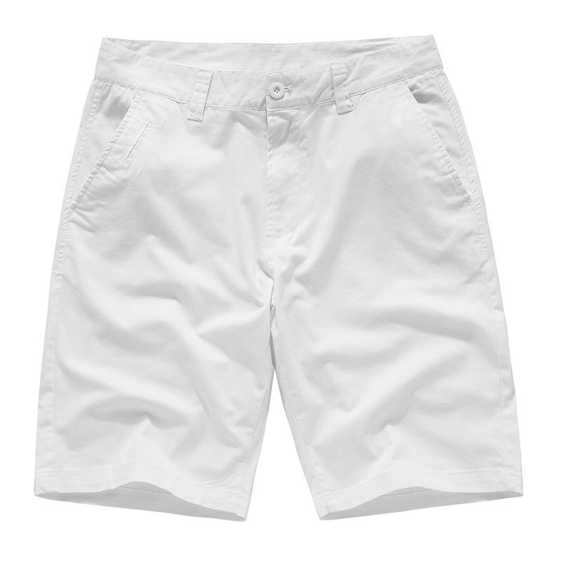Sommer Baumwolle Einfarbige Shorts Herren Hohe Qualität Lässig Business Gesellschaft Elastischer Bund Herrenshorts Badeshorts