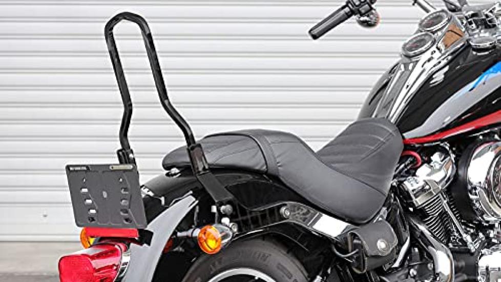 Kijima Bike Parts Sissy Bar Detachable Mount Size 180 Black FXLR/FXLRS/Tire HD-08403