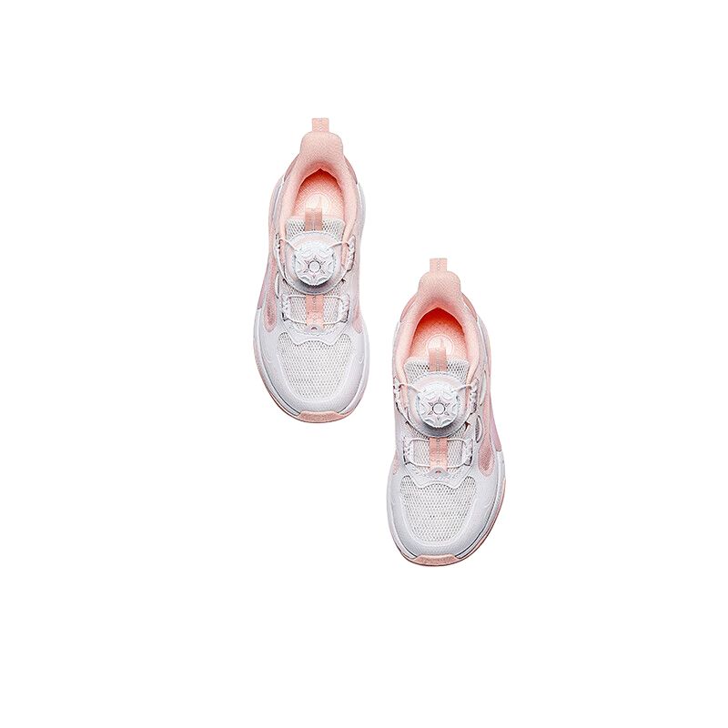 Anta Comfortable Non-Slip Durable Low-Top Casual Shoes Kids Sneaker White Pink 322429921-1