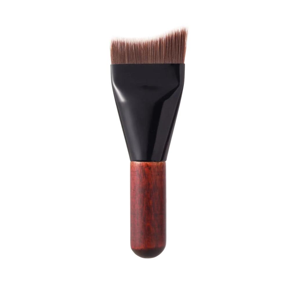 1Pc Mini Ultra Thin Foundation Brush Synthetic Flat Head Streak-free Application for Liquid Cream All Skin Types Makeup Brushes