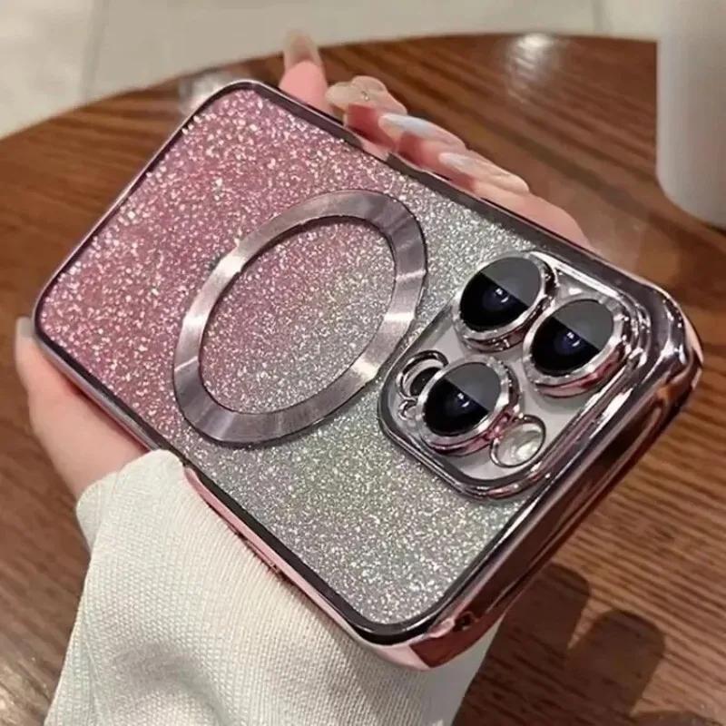 For Itel A70 P40 S23 Tecno Pop 5 Lite Spark 20 Pro Plus 10 Pro 10C GO 2022 9 6 GO Phone Case Luxury Plating Glitter Soft Cover