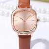 Student Uhr Quadratisches Zifferblatt Kunstleder Armband Quarzwerk Elegante Frauen Damen Armbanduhr Modeschmuck Geburtstagsgeschenk