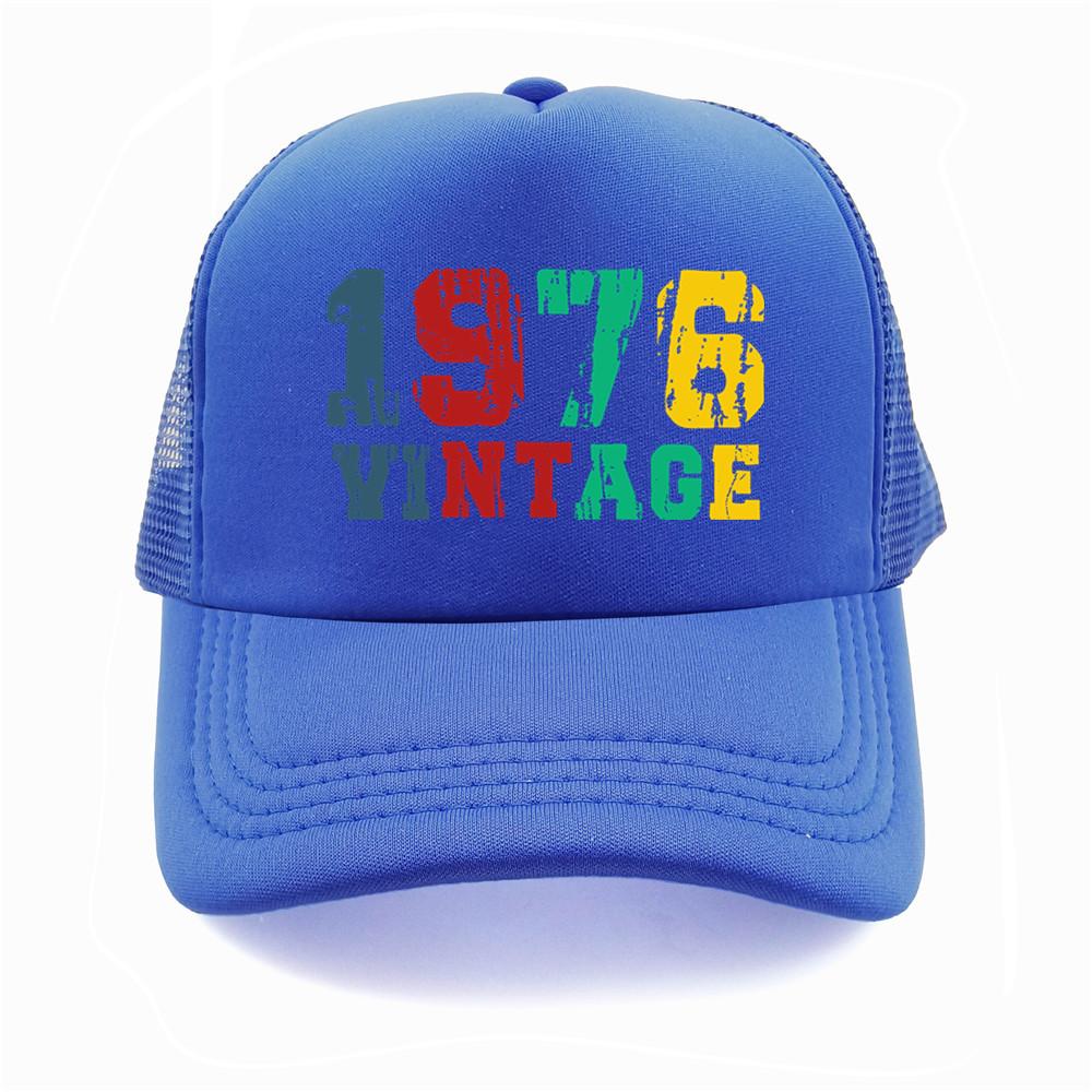 Made In 1976 Trucker Cap Unisex Birthday Gift Dad Hat Baseball Cap Unisex Outdoor Mesh Net Caps