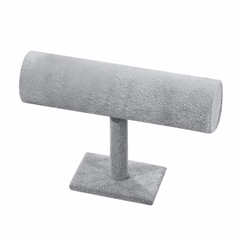 Velvet T-Bar Display Stand Holder Organizer Bracelet Jewelry Watch Headband