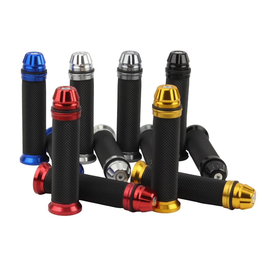CNC Aluminum Off-road Motorcycle Handlebar Grips with Rubber Covers