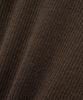 NOIRER Micro Ribbed Square Neck Knit (Deep Brown)