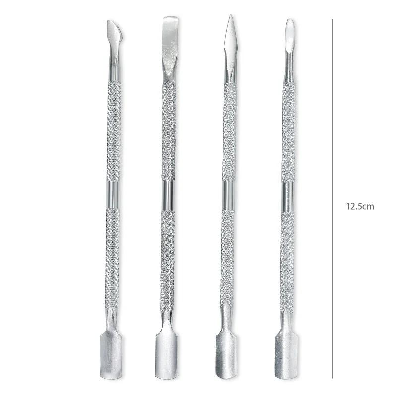 1Pcs Stainless Steel Double Head Cuticle Pusher for Manicure Tools for Nails Art Non-Slip Nail Cuticle Remover Accessories