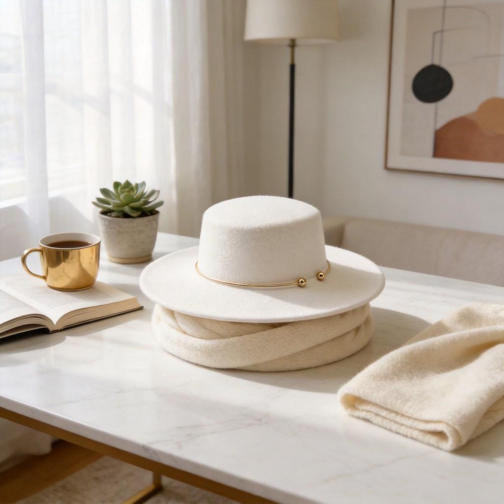 Cappello Fedora in Feltro di Lana per Uomo e Donna Con Protezione Solare e Traspirabilità