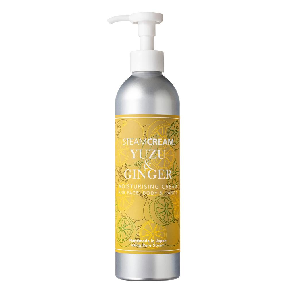 Steam Yuzu Ginger Butelka 300g w STEAMCREAM Krem Nawilżający do Całego Ciała Krem do Ciała Krem do Rąk Owies Yuzu Imbir Cytrusy [Oficjalny Krem] &