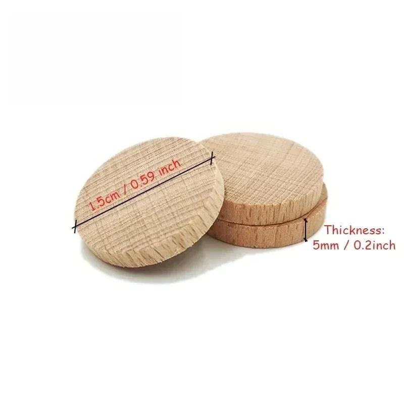 20pcs 1cm-5cm Wood Slices for Crafts Wood Rounds Wood Circles for Centerpiece Table Decorations,Christmas Ornaments,DIY Gifts