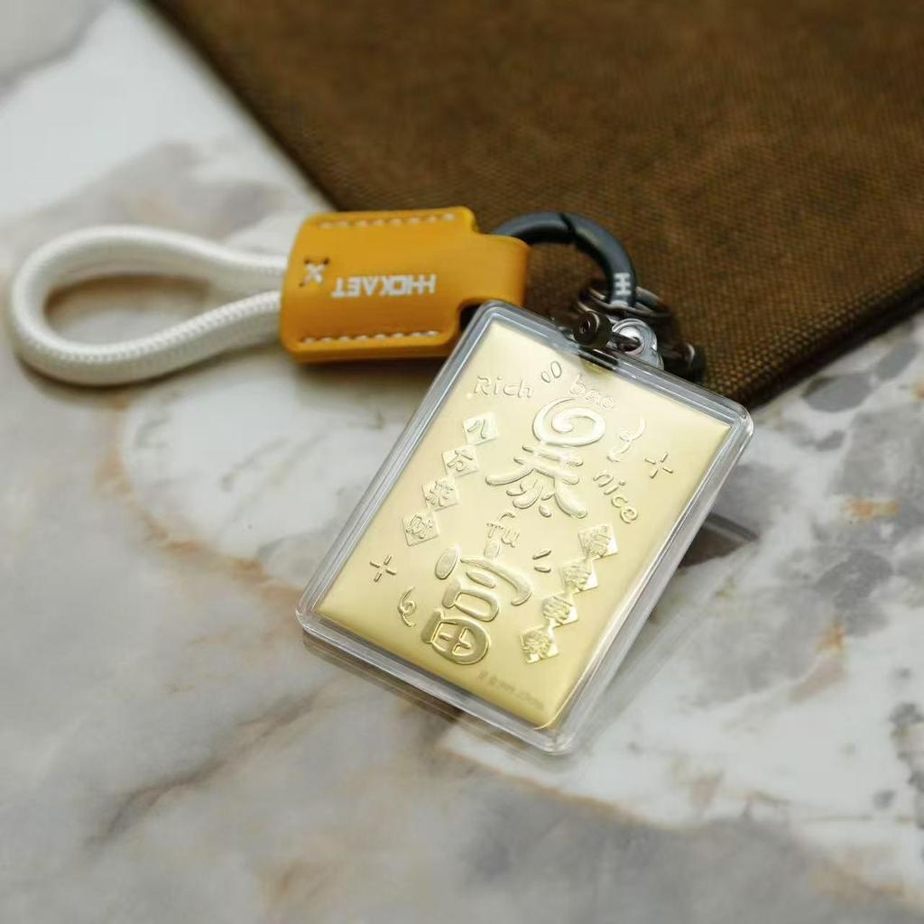 20mg 999 Fine Gold Key Backpack Pendant Charm - Perfect Gift for Girlfriend