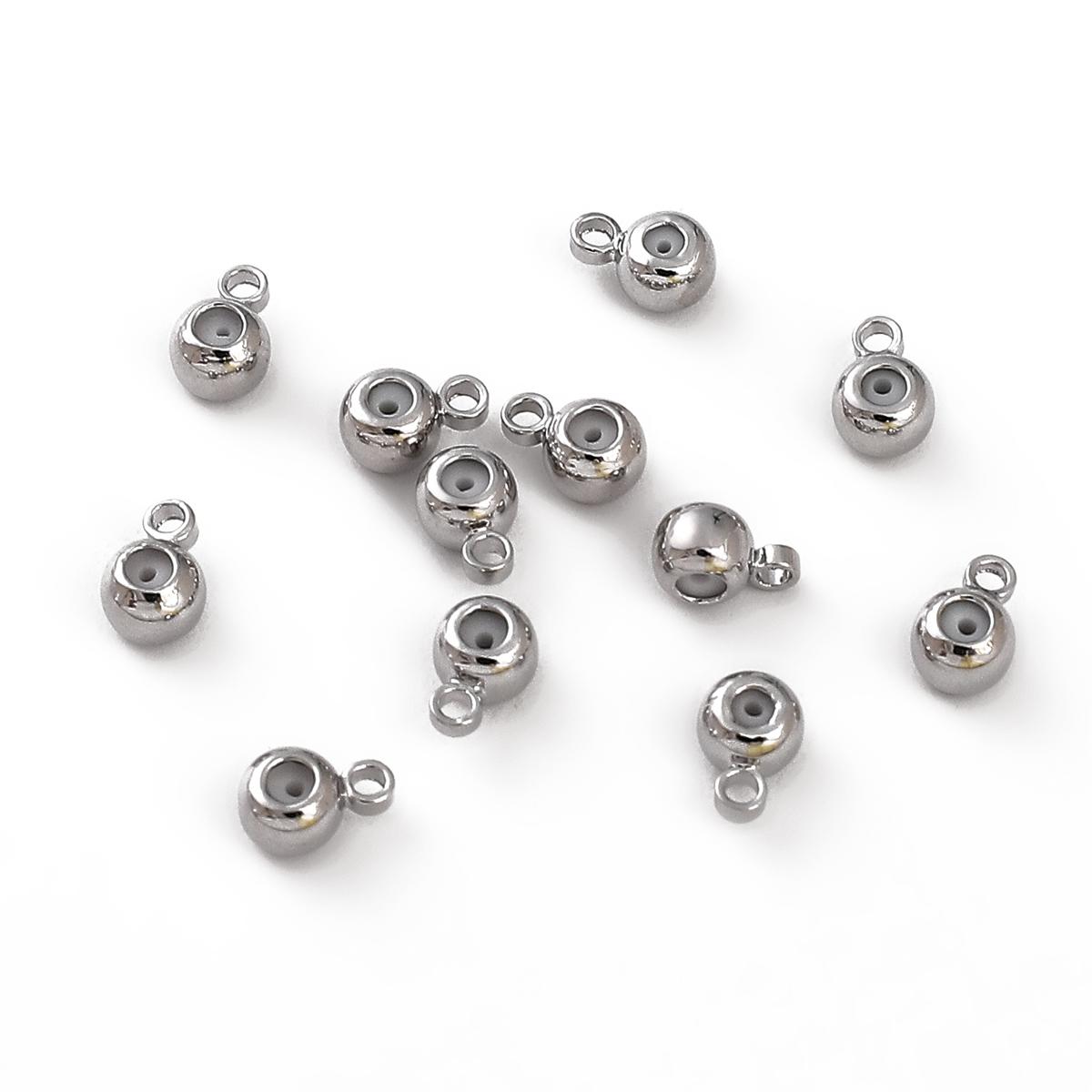 

Медные подвесные силиконовые бусины для изготовления ювелирных изделий своими руками, аксессуары для рукоделия 4mm роман серебряный