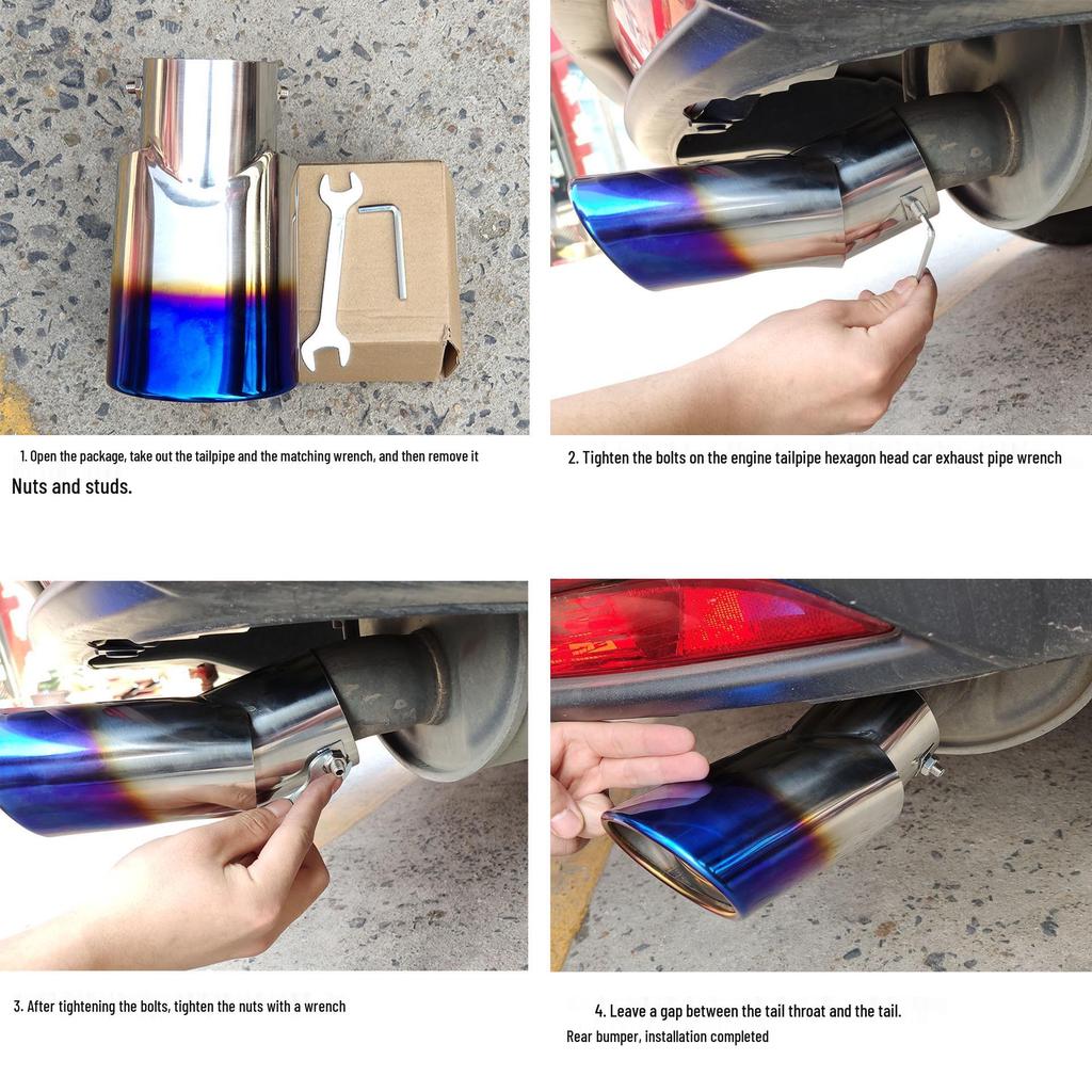 Universal Tailpipe Exhaust Modification for Highlander, ix35, Range Rover, CRV, and Similar-Sized Vehicles