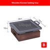 Commercial grilled fish plate Kebab plate Charcoal barbecue non stick plate Baking pan Japanese charcoal alcohol barbecue oven