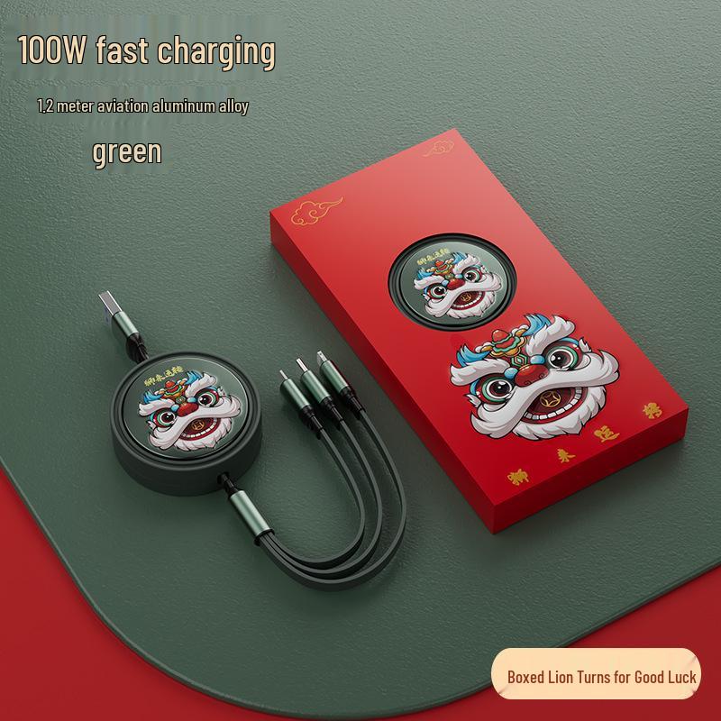 Universal Three-in-One Multi-functional Charging Cable with Customizable LOGO