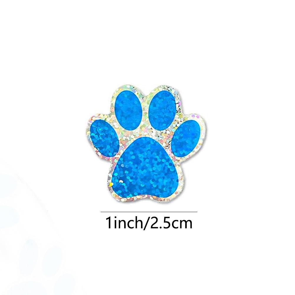 100-500Pcs Superior-Grade Blue Premium-Quality Laser Top-Grade Sticker Top-Grade Paw Top-Grade Print Top-Grade Reward Superior-Grade Stickers