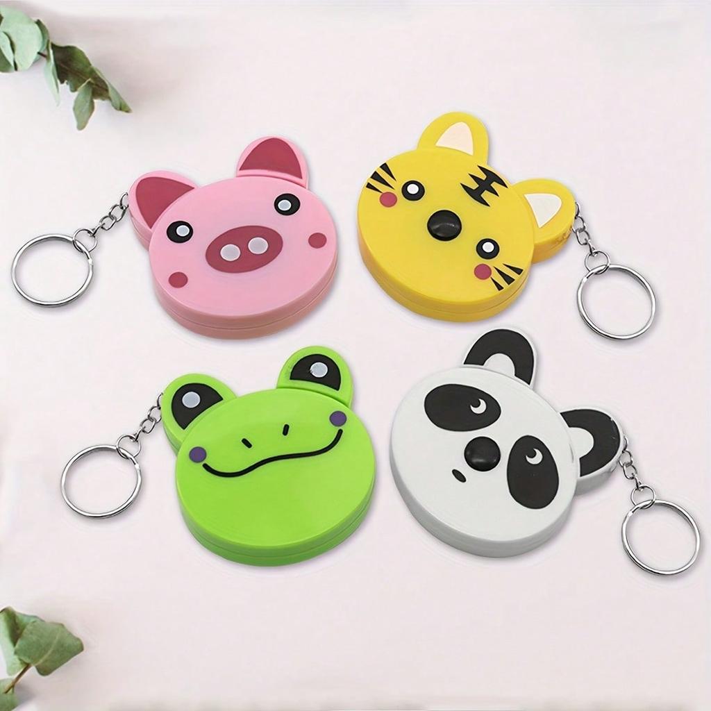 1pc Cartoon Retractable Tape Measure, Household Body Sizing Ruler For Dressmaking