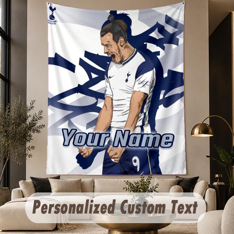 Custom Text Tapestry Harry Kane Print Wall Tapestry Indoor Living Room Wall Decor